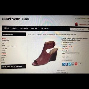 Like NEW!!! Franco Sarto Fauna Leather Wedge